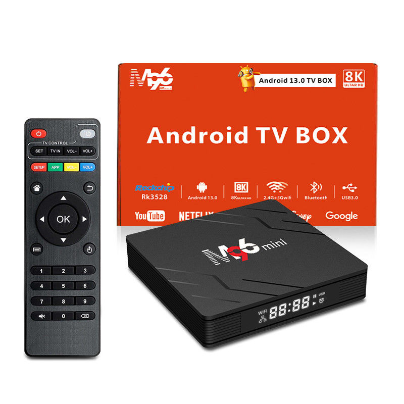 Smart TV Box tahan lama M96 Mini H.265 4K 75fps 10 Bit 2.4G 5G BT5.0WIFI6