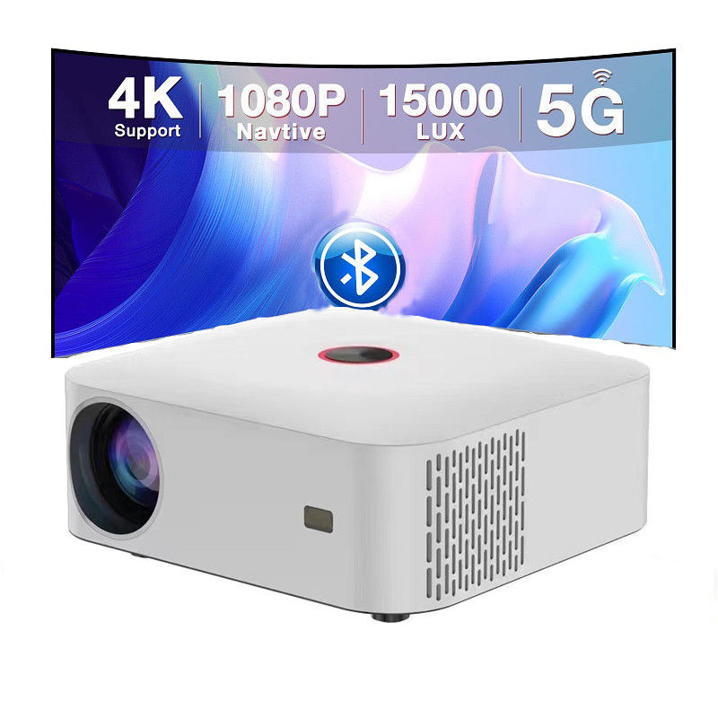 Daya tahan 200W Portable Smart Projector 5.0 Inch LCD Display, Ringan Home Cinema Mini Projector