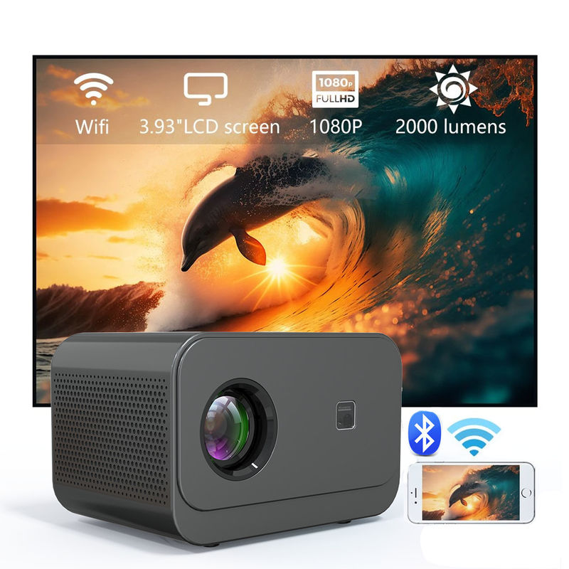 Proyektor Multi Fungsi Elektro Fokus LED+LCD HDMI T300 Untuk Bioskop Rumah
