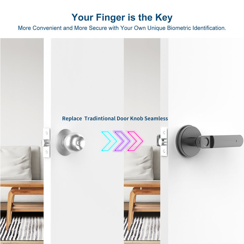 Kunci Pintu Tangan Cerdas, Tanpa Kunci, Kunci Pintu Biometrik, Kunci Pintu Biometrik, Kunci Pintu Kamar untuk Kamar Tidur / Kantor