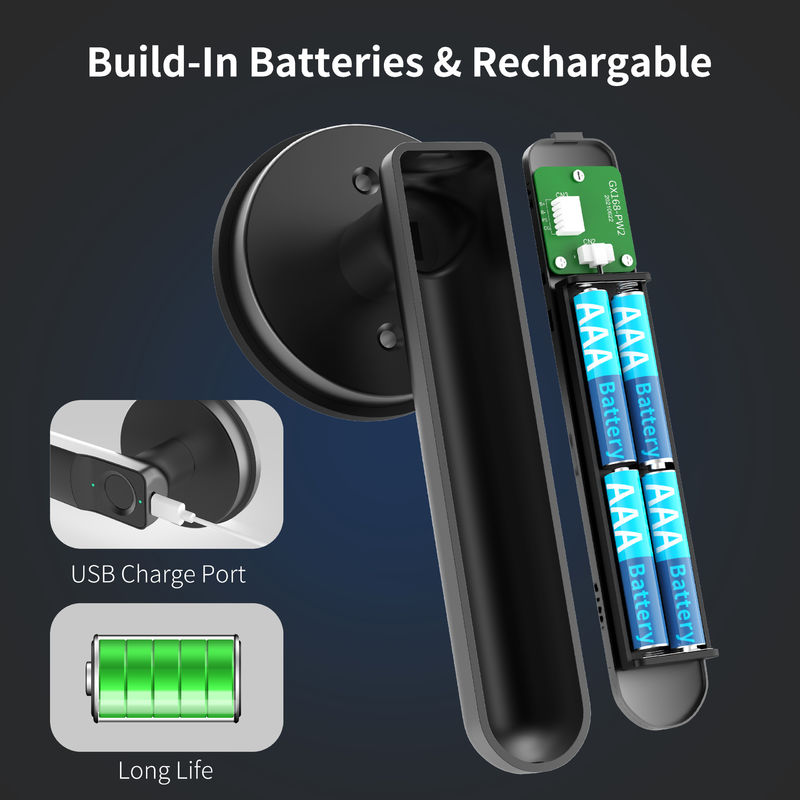 Smart Keyless Entry Door Lock dengan Handle, Biometric Door Lock, Fingerprint Door Lock, 100 Fingerprints Smart Door Lock