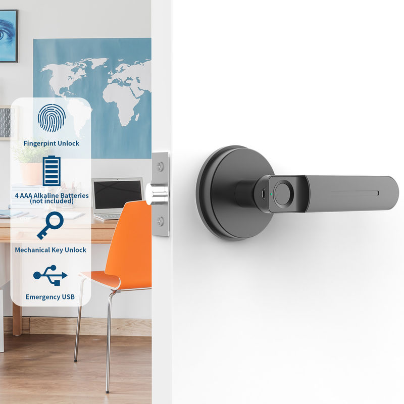 Kunci Pintu Kamar Kunci, Fungsi Smart App, Kunci Pintu Sidik Jari, Untuk Kamar Tidur / Kantor