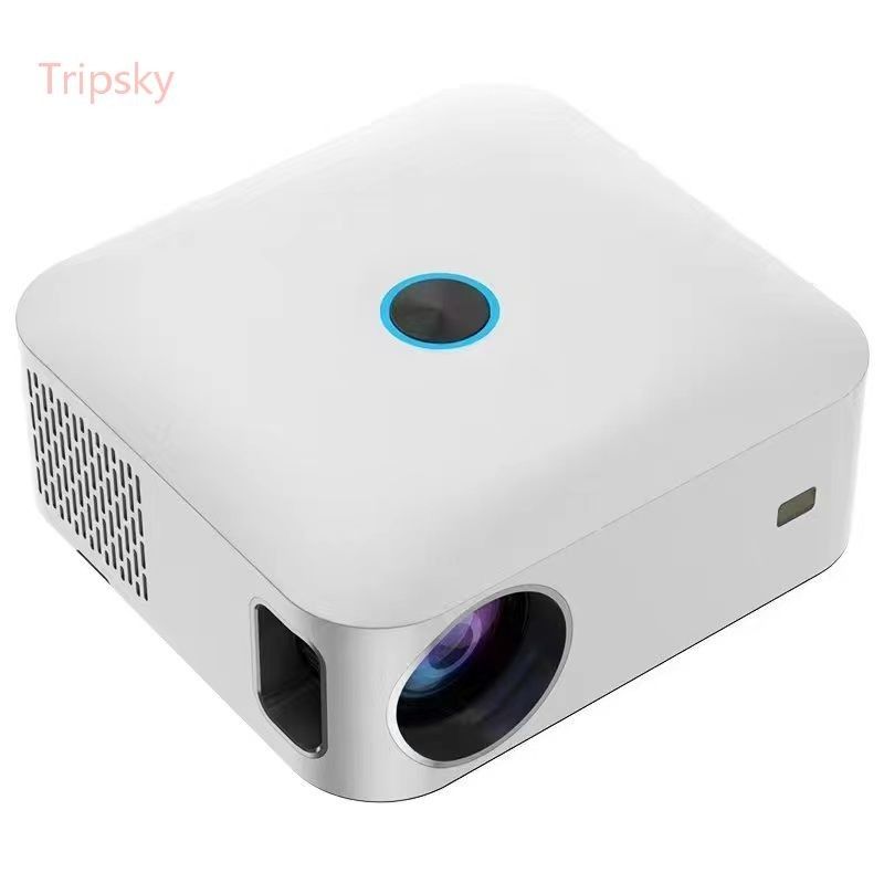 5.0 inci LCD Display awet 200W Portable Ringan Home Cinema Mini Smart Proyektor