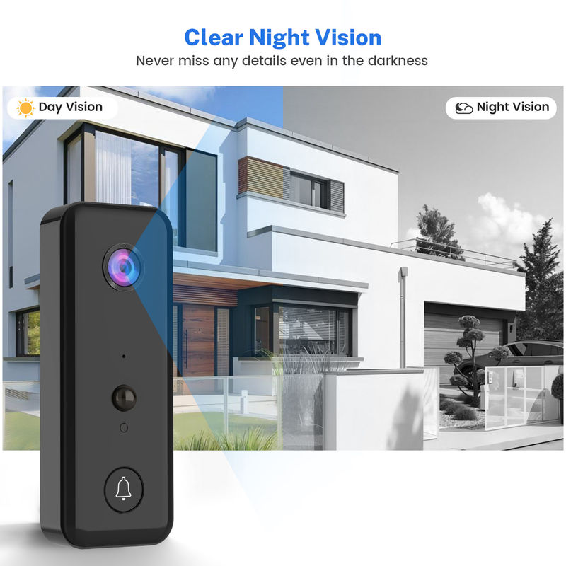 Smart Wifi Visual Doorbell H9 Dengan Remote Ponsel, Jaringan WiFi Wireless, Dukungan Aplikasi Untuk Apartemen Villa