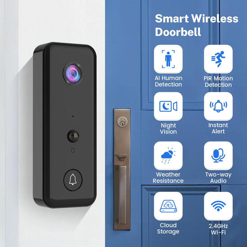 Smart Cloud Storage Visual Doorbell H9 Dengan Kamera Jaringan WiFi, Dukungan Aplikasi Untuk Apartemen Rumah