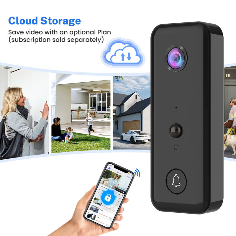 Smart Cloud Storage Visual Doorbell H9 Dengan Kamera Jaringan WiFi, Dukungan Aplikasi Untuk Apartemen Rumah