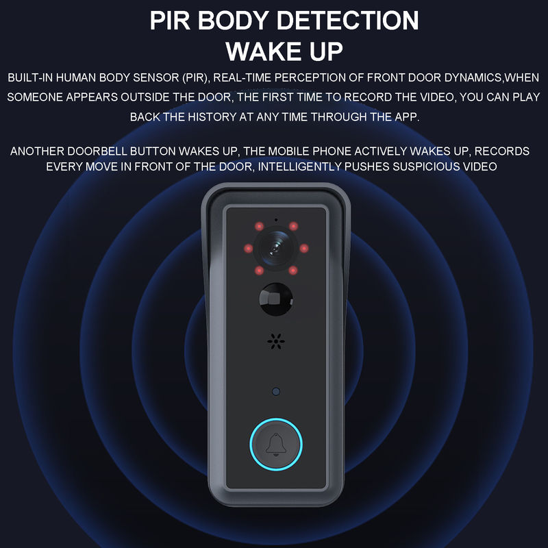 Ring Video Doorbell 1080p WiFi Video Wireless Smart Video Door Bell Kamera Dukungan Telepon Remote