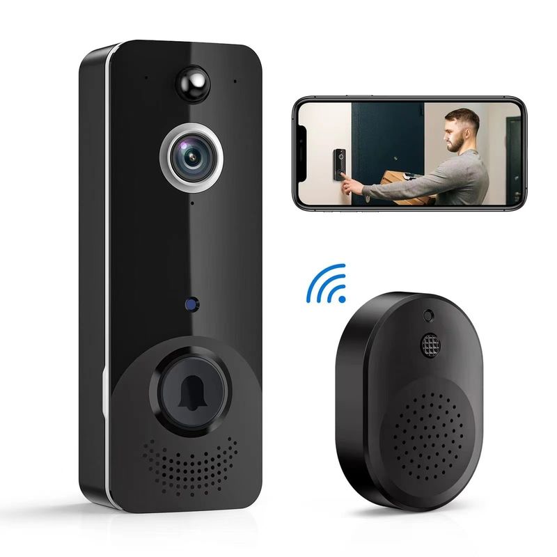 Home Security Wireless Ring Doorbell Video Smart WiFi Doorbell dengan Kamera Intercom Wireless Doorbell