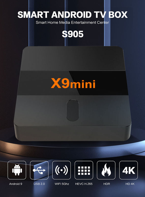 New Android TV Box Android 9 ATV WIFI BT4.X 1G/8G Harga Terbaik Atv Box X9mini Dengan Remote Suara