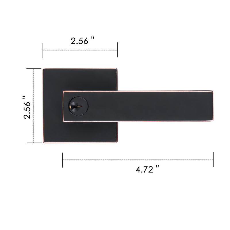 Kunci Pintu Alloy Zinc Tugas Berat Kunci Triple Lever Pengendali Plating Disesuaikan Kunci Pintu Kunci Pintu Dengan Kunci Pintu Kunci