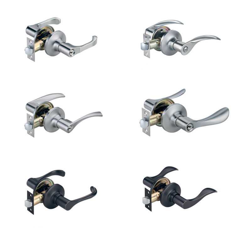 Kunci Pintu Alloy Zinc Tugas Berat Kunci Triple Lever Pengendali Plating Disesuaikan Kunci Pintu Kunci Pintu Dengan Kunci Pintu Kunci