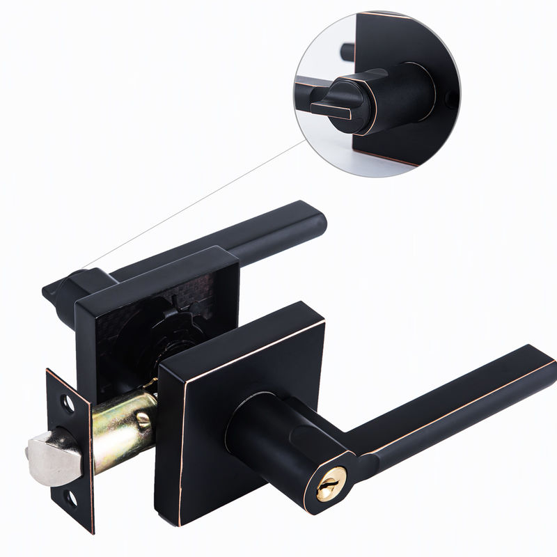 Kunci pintu paduan seng Kunci roda tiga Kunci pegangan pemasangan yang dapat disesuaikan Kunci pintu jalan kunci kunci tanpa kunci Pintu stainless steel Han