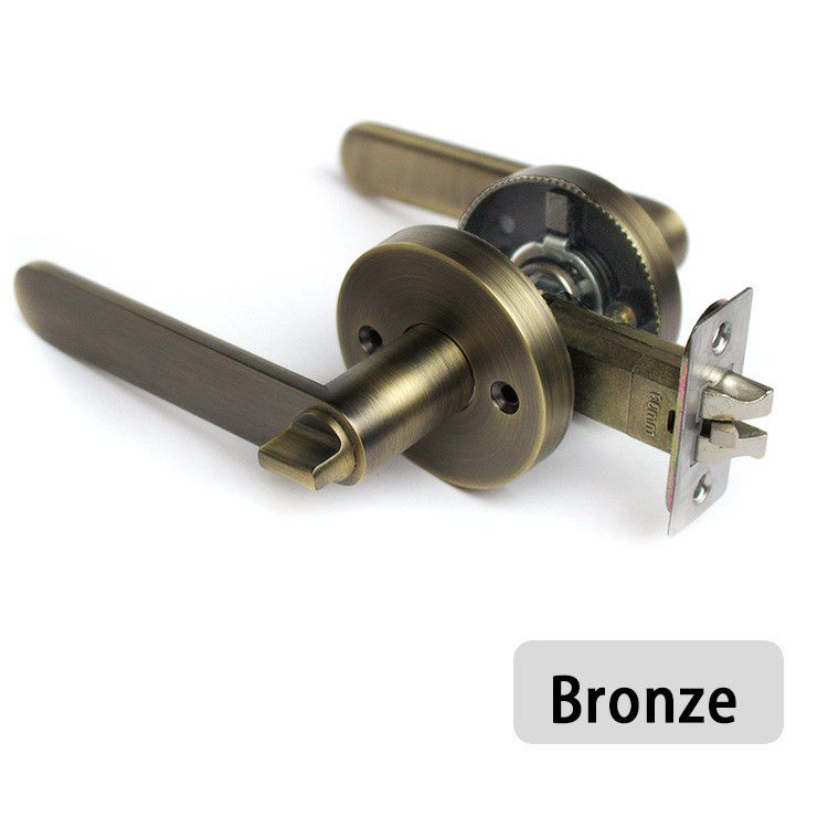 KZ01 Zinc Alloy Heavy Duty Triple Lever Lock Ball Door Lock Indoor Bedroom Door Lock Stainless Steel Ball Bathroom