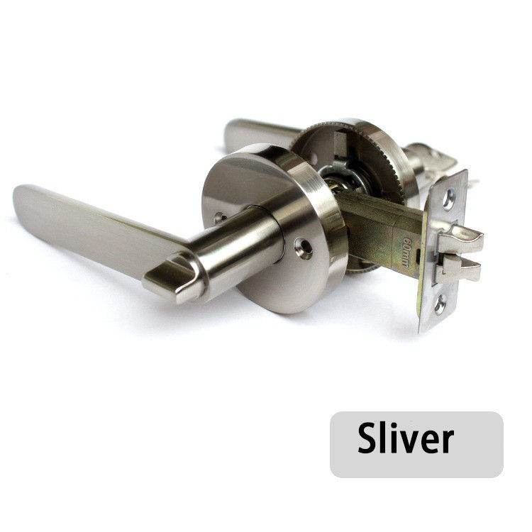 KZ01 Zinc Alloy Heavy Duty Triple Lever Lock Ball Door Lock Indoor Bedroom Door Lock Stainless Steel Ball Bathroom