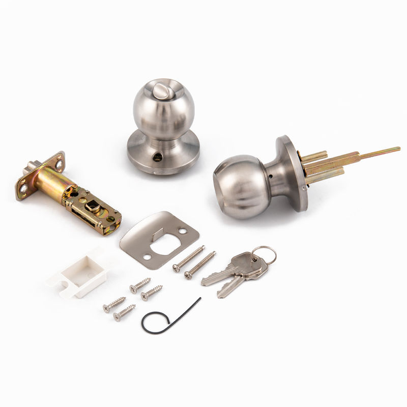 X3-SSS Kunci Pintu Baja Rinsing Plating Ball Single Side Handle Handle Dekoratif Tanpa Kunci