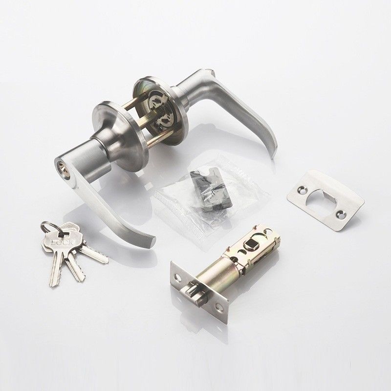 YZ01 Kunci Genggaman Bola Tiga tuas Kunci Pintu Alloy Aluminium Kunci Pintu Tiga Kolom Kunci Pintu Plastik Kunci Pintu Baja Warna