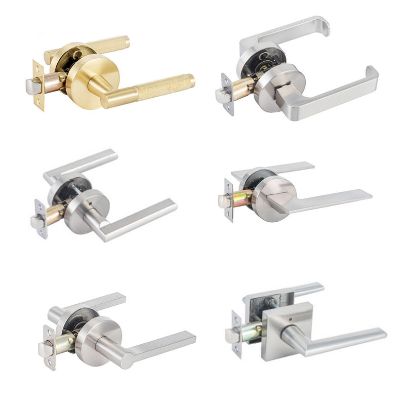 YZ01 Kunci Genggaman Bola Tiga tuas Kunci Pintu Alloy Aluminium Kunci Pintu Tiga Kolom Kunci Pintu Plastik Kunci Pintu Baja Warna
