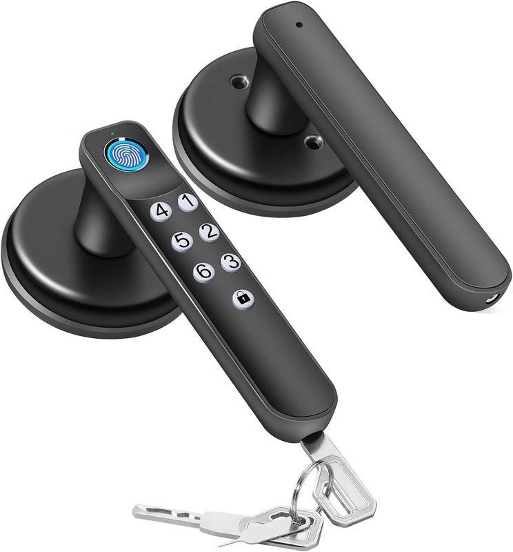 Smart Door Lock 5.67 X 2.91 X 0.2 Inch Android Controller